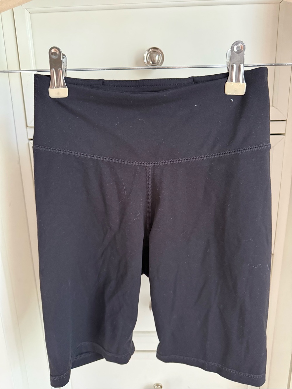 FLX High-Rise Black Women's Bike Shorts with Supportive Waistband